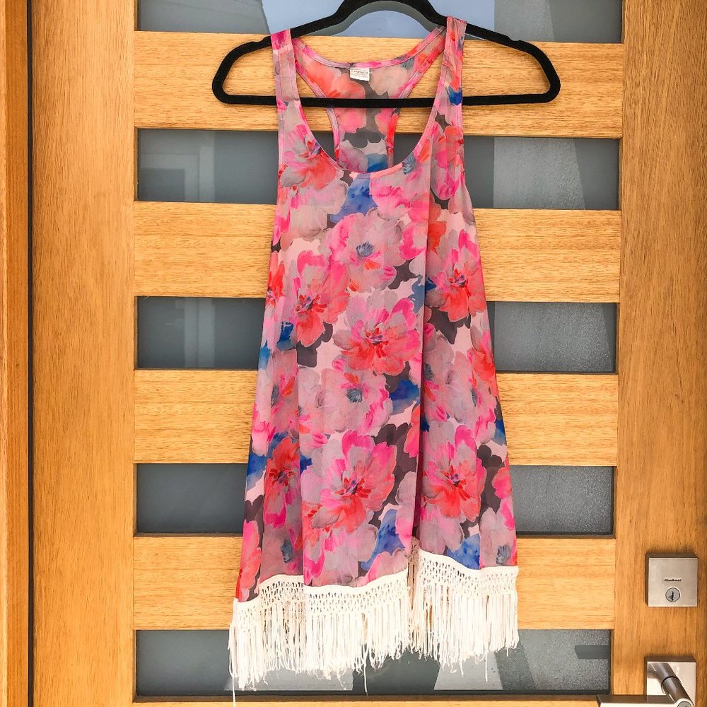 L*Space Coverup , Sheer Coverup, Pink Floral